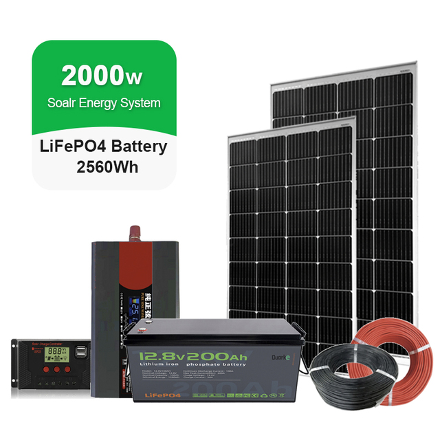 2000W Solar Energy System Solar Energy Kit Mini 1kw 2kw 3kw 5kw Complete Set Off Grid Solar System Home Solar Energy Systems