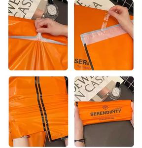 Marca de lujo con logotipo estampado naranja <span class=keywords><strong>Poly</strong></span> Mailers Express ropa de plástico bolsa de envío <span class=keywords><strong>Eco</strong></span> compostable bolsa de polietileno franqueo sobre bolsa - Product Image 5