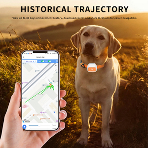 ペット用Gpsトラッカー抗ロストカラー無料アプリリモコン充電式バッテリージオフェンスアラーム犬用猫用リアルタイム - Product Image 5