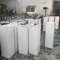 Acryl Sockel Sockel Display Würfel stehen benutzer definierte Museum Boden stehende Vitrine Acryl Boutique Vitrine