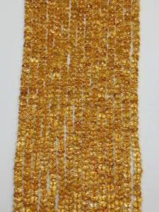 ลูกปัดซิทรินธรรมชาติคุณภาพสูงทรงรอนเดลเหลี่ยมเพชรพลอย สีส้ม ขนาด 4-5 มม. 69 กะรัตต่อเส้น - Product Image 3