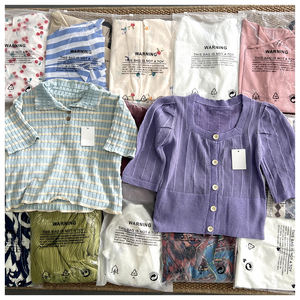 Jersey de gran oferta de fábrica, camiseta con logotipo de arcoíris, tela ventajosa a rayas, Top corto ajustado personalizado para mujer, tejido informal - Product Image 5