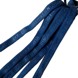 Fornito dal Produttore: Nastro Elastico Intrecciato Qianjing WP14 1cm Colore Blu Navy, Logo Personalizzato con Lettere in Rilievo per Uso in Abbigliamento - Product Image 2