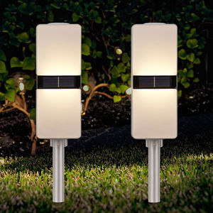 New Moon Premium Applique Murale Solaire Lumineux Carré Blanc LED <span class=keywords><strong>Plaque</strong></span> de Pelouse à <span class=keywords><strong>Induction</strong></span> Décoration de Jardin Extérieur pour Murs et Portes - Product Image 4