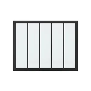 Prefab Nhà Và Container Nhà Thép Cửa Sổ Và Cửa Ra Vào Chi Phí Thấp Từ Trung Quốc Đen Không Thấm Nước Tùy Chỉnh Khung Kính Phong Cách - Product Image 3