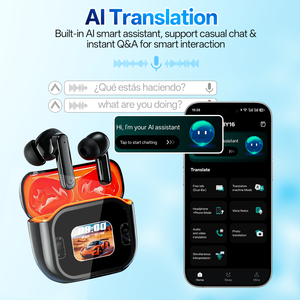 Migliori auricolari traduttori elettronici multilingue Traduzione linguistica in tempo reale Auricolari intelligenti traduttori - Product Image 3