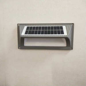 LED di alluminio luce solare solare all'aperto lampada da parete luce solare impermeabile solare solare solare per la decorazione del giardino corridoio Cafe recinzione - Product Image 1