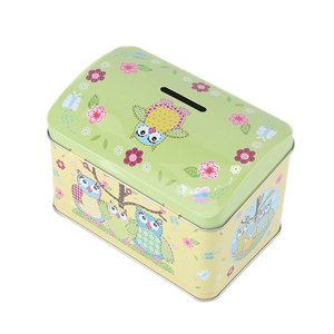 Money/coin Saving Tin Boxes/can Bank money box with lock