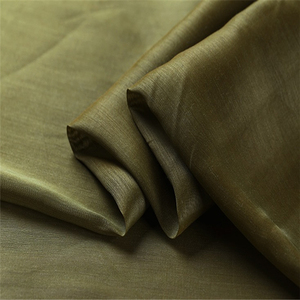 <span class=keywords><strong>Tissu</strong></span> en <span class=keywords><strong>lin</strong></span> de soie <span class=keywords><strong>vert</strong></span> olive, étoffe personnalisée pour les vêtements pour femmes et hommes - Product Image 1