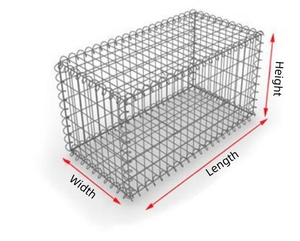 Hengshui Hàn gabion dây lưới giỏ Lồng hộp hàng rào Tường Lồng trồng mạ kẽm đá gabion dây lưới 2x1x1 để bán - Product Image 1