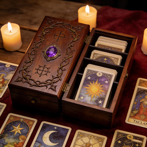 Impresión Personalizada de Cartas de Tarot <span class=keywords><strong>Lenormand</strong></span> Holográficas con Caja Magnética - Product Image 4