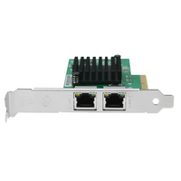 Adaptador Ethernet para Servidor I350 T2 10/100/1000Mbps, 2 Puertos RJ45, PCI Express, Cobre, Tarjeta de Red PCIe X4 para PC