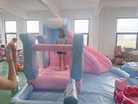 Vente chaude Personnalisé Commercial Sirène Trampoline Gonflable Toboggan Combinaison Piscine À Balles Gonflable En Plein Air Château Gonflable