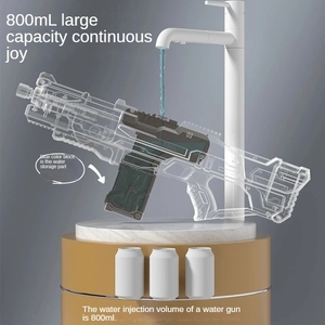 Dowellin Pistola de agua eléctrica Pistola de pulverización de gran capacidad Juguetes Pistola de agua de batalla de tiro - Product Image 6