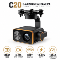 Caméra aérienne à trois axes SKYDROID C20 avec stabilisateur, zoom optique 23x, 1080P, pour systèmes de drones H16 H30