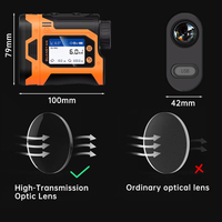 Télémètre laser Mini 6X – Capteur de distance laser pour relevés de construction, télescope télémètre laser 1000m pour le golf, la chasse et les sports