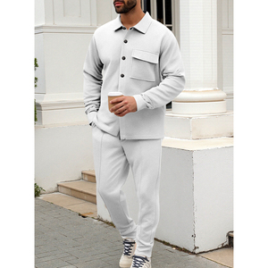 Venta al por mayor de los hombres de poliéster otoño/invierno cálido 300g cómodo transpirable multi-Bolsillo de un solo pecho Chaqueta de punto - Product Image 2