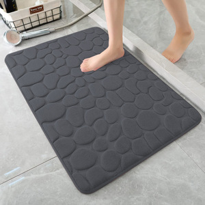 Alfombra cuadrada de fibra de poliéster con patrón geométrico de ganso, estilo nórdico europeo, absorbente, antideslizante, para puerta de <span class=keywords><strong>baño</strong></span> o entrada. - Product Image 3