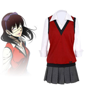 Disfraz de Cosplay de Shima de D. Kakegurui, Uniforme Escolar Japonés Estilo JK, Disfraz de Anime para Mujer, Material de Fibra de Poliéster - Product Image 1