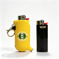 Porte-briquet en plastique personnalisé avec logo imprimé, laisse pour briquet, étui pour briquet, impression personnalisée, porte-briquet porte-clés pour fumeurs