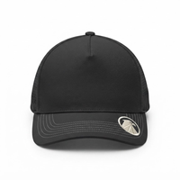 Casquette de baseball OEM personnalisée haute performance, perforée au laser, noire, à visière incurvée, avec broderie, pour sports de plein air