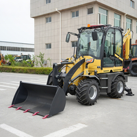 Backhoe Loader Multifungsi Euro 5 CE EPA, Hydraulic Front Loader, Backhoe, Sekop Depan Pertanian, Penggali Belakang