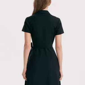 Robe Formelle Originale OEM pour Femme, Col Rabattu, Style Vintage, Respirante, Vente Chaude, Robes Décontractées pour Dames - Product Image 3