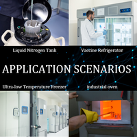 Registrador de Datos de Temperatura y Humedad con Sensor 4G de Largo Alcance, Clasificación IP67, con Alarma para Uso Industrial en Almacenes, OEM/ODM