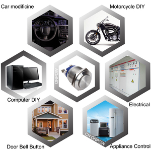 Nút Ấn Bằng Thép Không Gỉ Đầu Phẳng Tự Đặt Lại Tạm Thời 16Mm <span class=keywords><strong>19Mm</strong></span> 22Mm Công Tắc Đầu Vít - Product Image 6