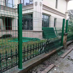 PVC tráng <span class=keywords><strong>50x100</strong></span> kim loại sắt hàn dây lưới hàng rào Thái Lan 3D cong dây lưới hàng rào tấm - Product Image 3