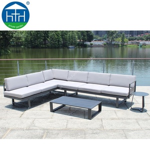 Mobilier d'extérieur en aluminium <span class=keywords><strong>canapé</strong></span> salon sectionnel <span class=keywords><strong>lit</strong></span> de soleil jardin coussin imperméable durable <span class=keywords><strong>canapé</strong></span> d'angle de jardin - Product Image 5