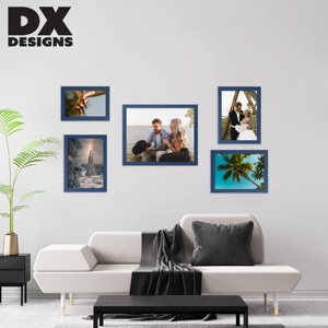 Blue Wood Photo <strong>Frame</strong>, 4x6 5x7 8x10 11x14 12x16 24x36 Inch A3 <strong>A4</strong> Picture <strong>Frame</strong> <strong>with</strong> Plexiglass, Wall Hanging &amp; Tabletop for Home - Product Image 5