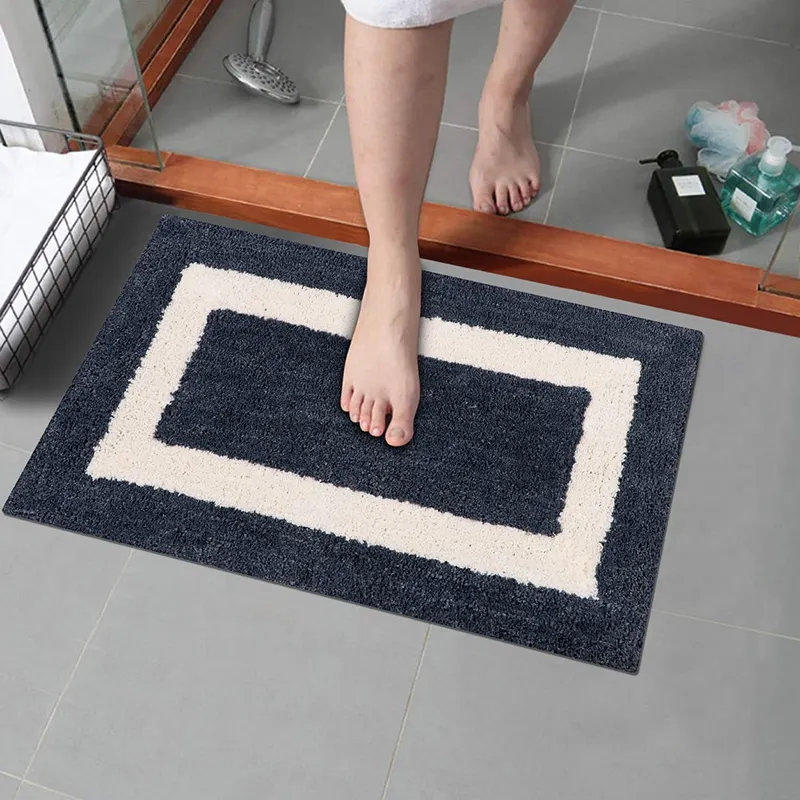 Hiện Đại Non-Slip Tắm Khu Vực Tắm Thảm Không Thấm Nước Nhanh Chóng Khô Phòng Tắm Cửa Mat Cho Bán