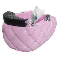 Bassin de spa pour les pieds en acrylique avec lumières de massage et jets pour salon de beauté