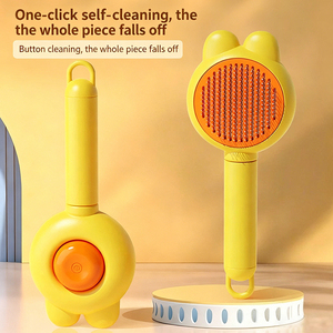 Cat Grooming <b>Brush</b> Stainless Steel Deshedding Comb for Hair Cleaning Hair Removal Dog Cat Slicker <b>Brushes</b> - Product Image 6