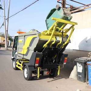 Camion à ordures électrique pur Baiyi L35 de 3 m3 pour le ramassage des déchets et le nettoyage urbain - Product Image 2
