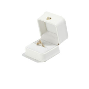 Boîte à bijoux personnalisée avec logo, en cuir PU brossé, pour pendentif, bague, bracelet, collier de perles, emballage avec emplacement - Product Image 5