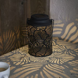 Linterna solar LED "Leafy", negro, con luz blanca cálida, 20 cm, metal, células solares (924948266) - Product Image 5