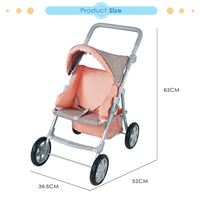 Poussette de bébé en tissu lin pour garçon et fille, avec poignée ajustable et panier de rangement, buggy, échelle 2022