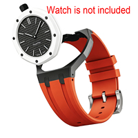 Kit di Modifica Lionorm Lpine per AP -swatch Royal Pop, Cassa in Bioceramica, Corona a Ore 12, Adattatore da Polso, Set Mod con Cinturino in Gomma