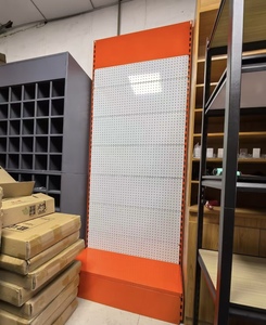 Étagère de présentation de supermarché Huayi à double face perforée légère, 5 niveaux, construction en acier durable, revêtement en poudre époxy - Product Image 2