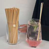 Pailles à boire jetables flexibles biodégradables en bagasse de canne à sucre