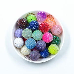 2025 Venta al por mayor, mezcla de 100 piezas, accesorios para hacer pulseras DIY, cuentas acrílicas de azúcar de 16 mm - Product Image 2