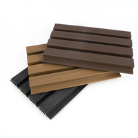 Revêtement WPC moderne, panneau composite en bois d'intérieur, bardage, panneaux muraux en PVC imperméables pour décoration murale intérieure et extérieure