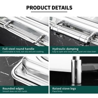 Chauffe-Plat Commercial Électrique 9L en Acier Inoxydable, Réchaud de Buffet de Luxe Moderne pour Restaurants