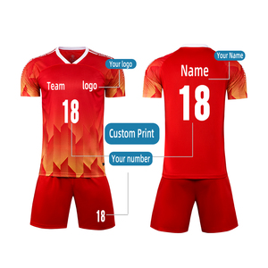 Camisetas de Fútbol Personalizadas al por Mayor 2024, de Secado Rápido y Transpirables, de Manga Corta para Hombre, Servicio OEM para Conjuntos Deportivos - Product Image 1