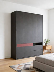 Armarios de Dormitorio Modernos de Madera con Puertas Corredizas y Cajones para Habitación Principal - Product Image 3