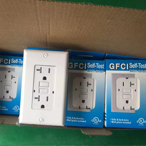 Aprobado por el estándar estadounidense y canadiense 120V 20A 60HZ Autoconexión GFCI Receptáculo Salida TR Interruptor de pared Interruptores eléctricos - Product Image 3