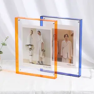 Wholesale New Style Block Photo Frame 2x3 4x5 5x7 6x8 Acrylic Picture Frame With Magnet