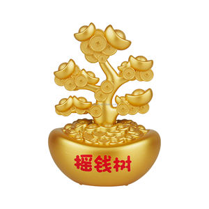 Árbol de <span class=keywords><strong>Dinero</strong></span> Solar con Movimiento Automático, Decoración Creativa para la Consola Central <span class=keywords><strong>del</strong></span> Automóvil, Manualidades de Plástico - Product Image 4